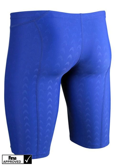 Yingfa Mens 9205-2 Sharkskin Jammers Blue Fina Approved