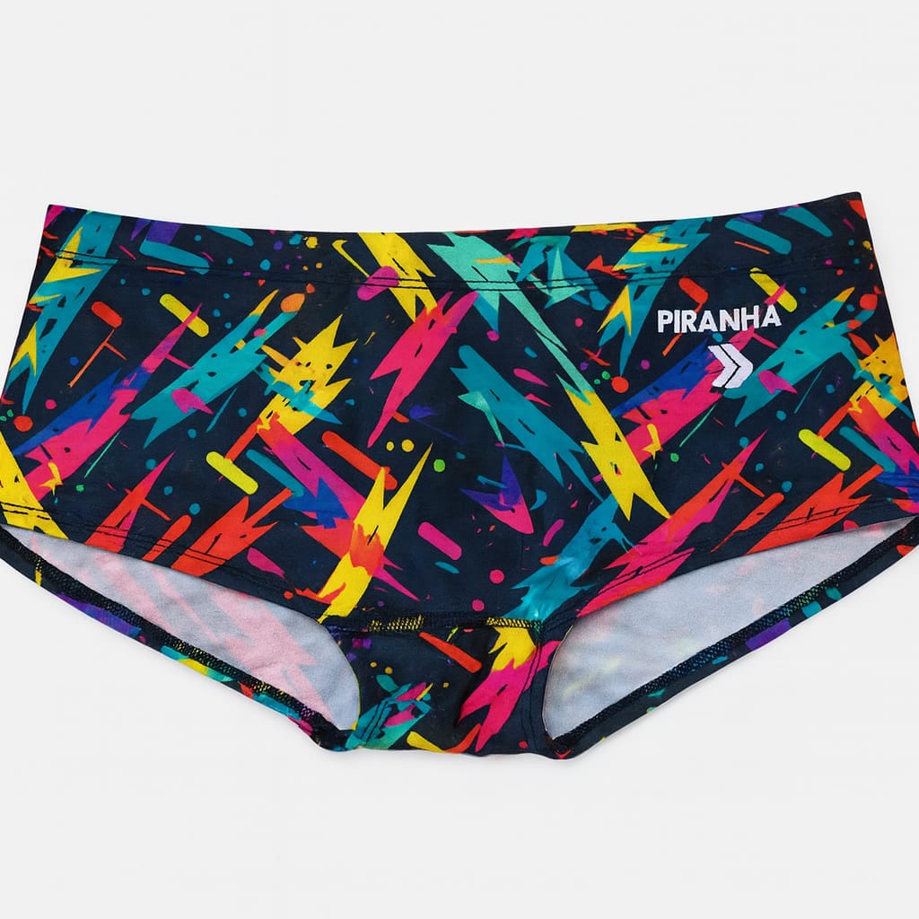 Piranha Swim Suit  Andromeda Low-Waist Black-Multi