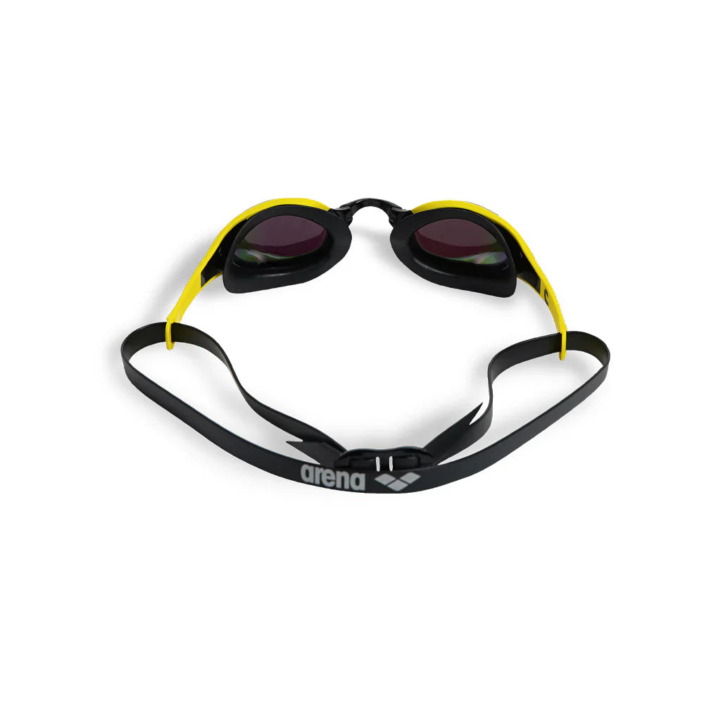 Arena Cobra Edge Swipe Mirror Goggles Emerald Yellow Black
