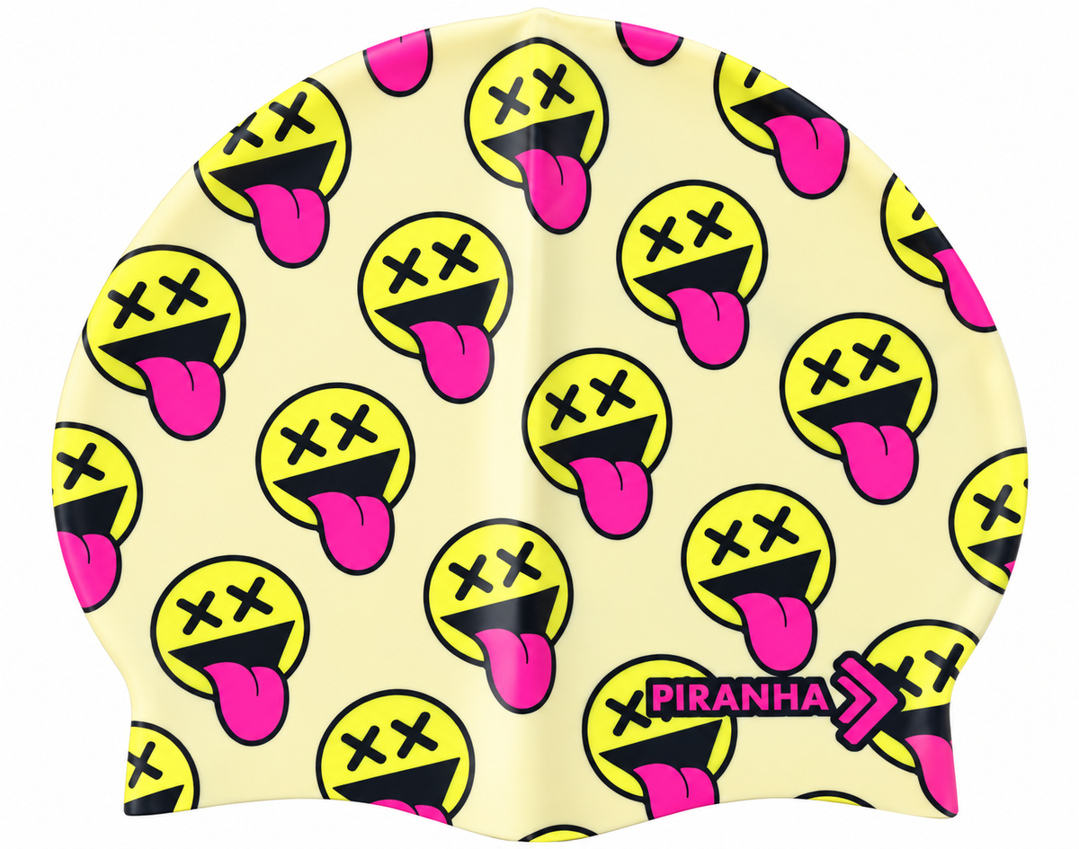 Piranha Swim Cap  Kinko Yellow
