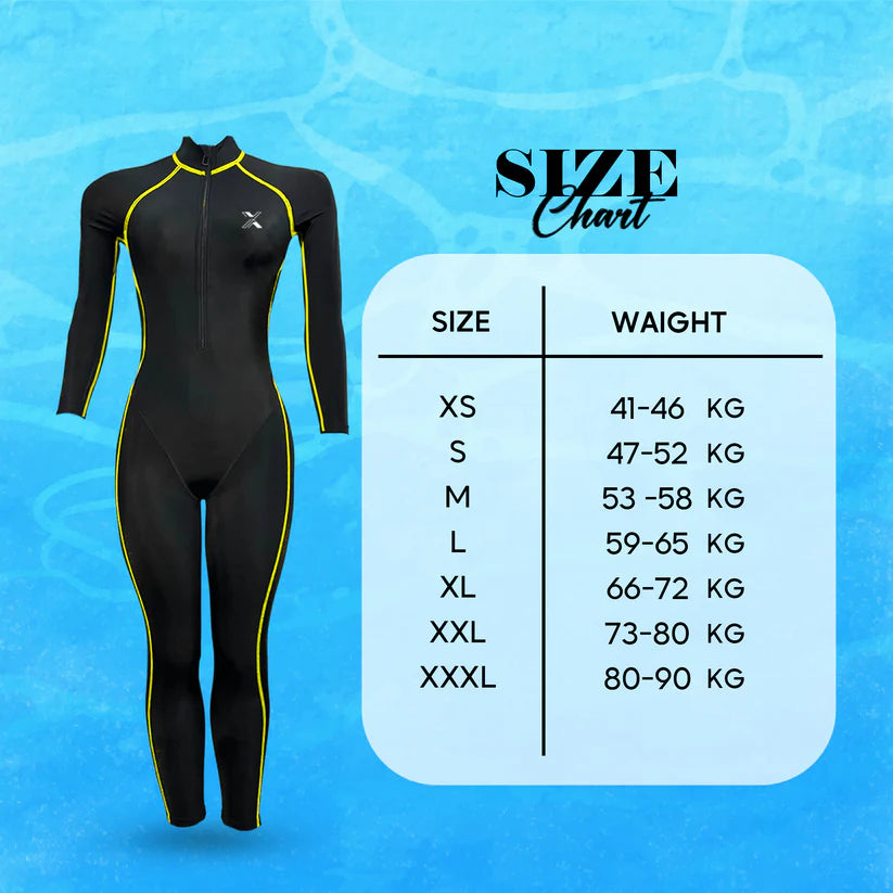 Xswim Full Swimsuit Yellow Green