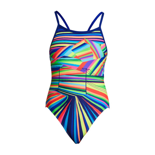 Funkita Girl's Single Strap One Piece  Land Lines