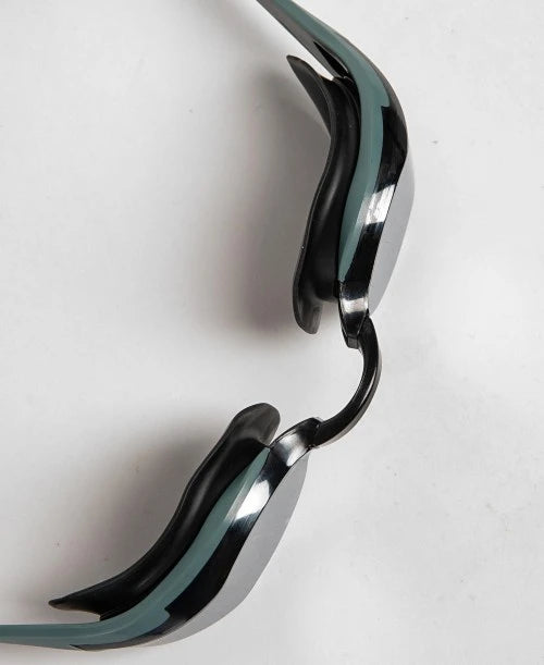 Arena Cobra Edge Swipe Mirror Goggles Silver Sage Black