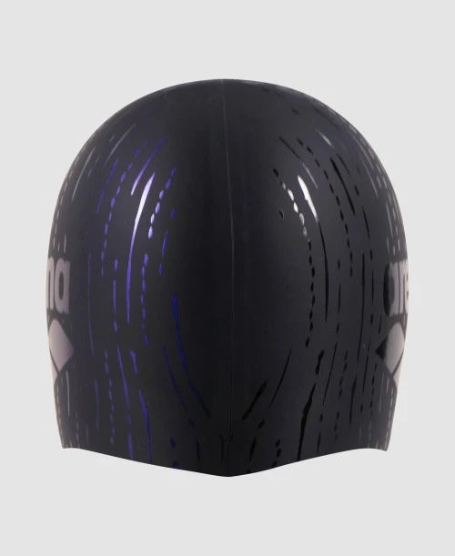 Arena swimcap Shine  BLACK-BLUE