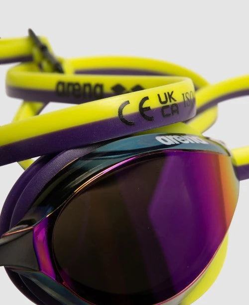 Arena Python Mirror Goggle Violet Plum Artic Lime