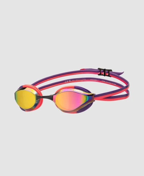 Arena Python Mirror Goggle Copper Plum Bright Coral