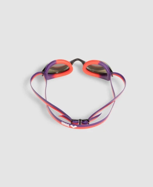Arena Python Mirror Goggle Copper Plum Bright Coral
