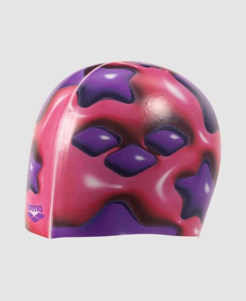 Arena swimcap HD STAR SHAPED PLUM